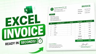 Office Invoice Banane Ka Smart Excel Trick 5 min Create Invoice