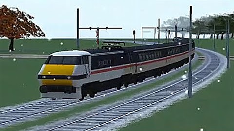 Train Sim - Japan Snowy Day using Inter City Class 91 - Simulasi Kereta Api