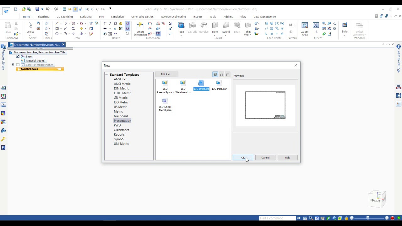 Solid Edge Open DWG file