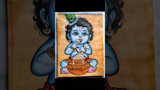 KRISHNA JI DRAWING 😮😯😯😯 #youtubeshorts #drawing