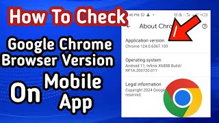 How to Check The version Of Google Chrome Browser App on Smart Phone screenshot 2