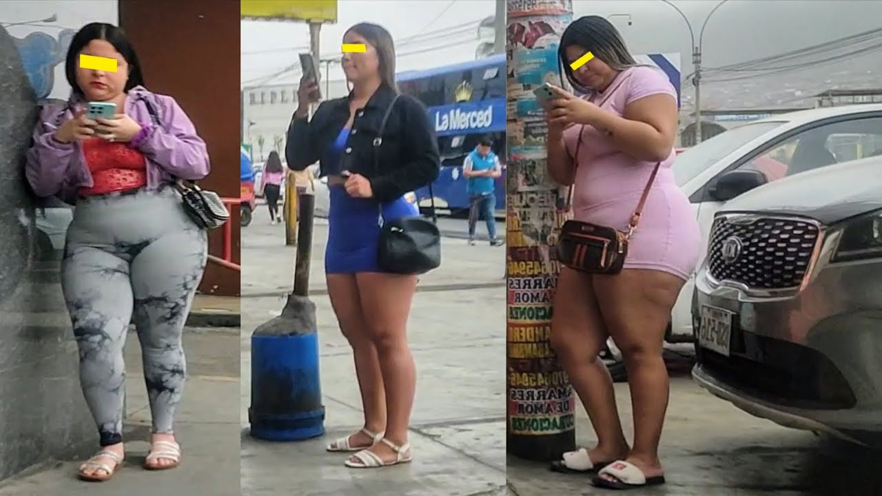 Lindas chicas en la Av. Tomás Valle. Plaza norte.