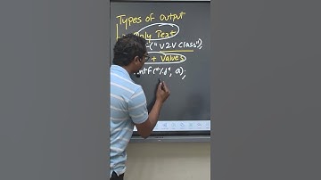 TYPES OF OUTPUT IN C | AKSHAY SIR | PIC Diploma SEM 2.