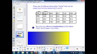 Famous Lesson 9-05 (Part I): Probabilities of Various Combinations Net Worth
