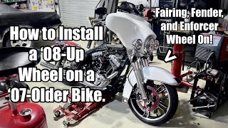 Installing a 2008-Up Wheel on an Older Bike - 06 Harley Electra Glide Extended Bagger