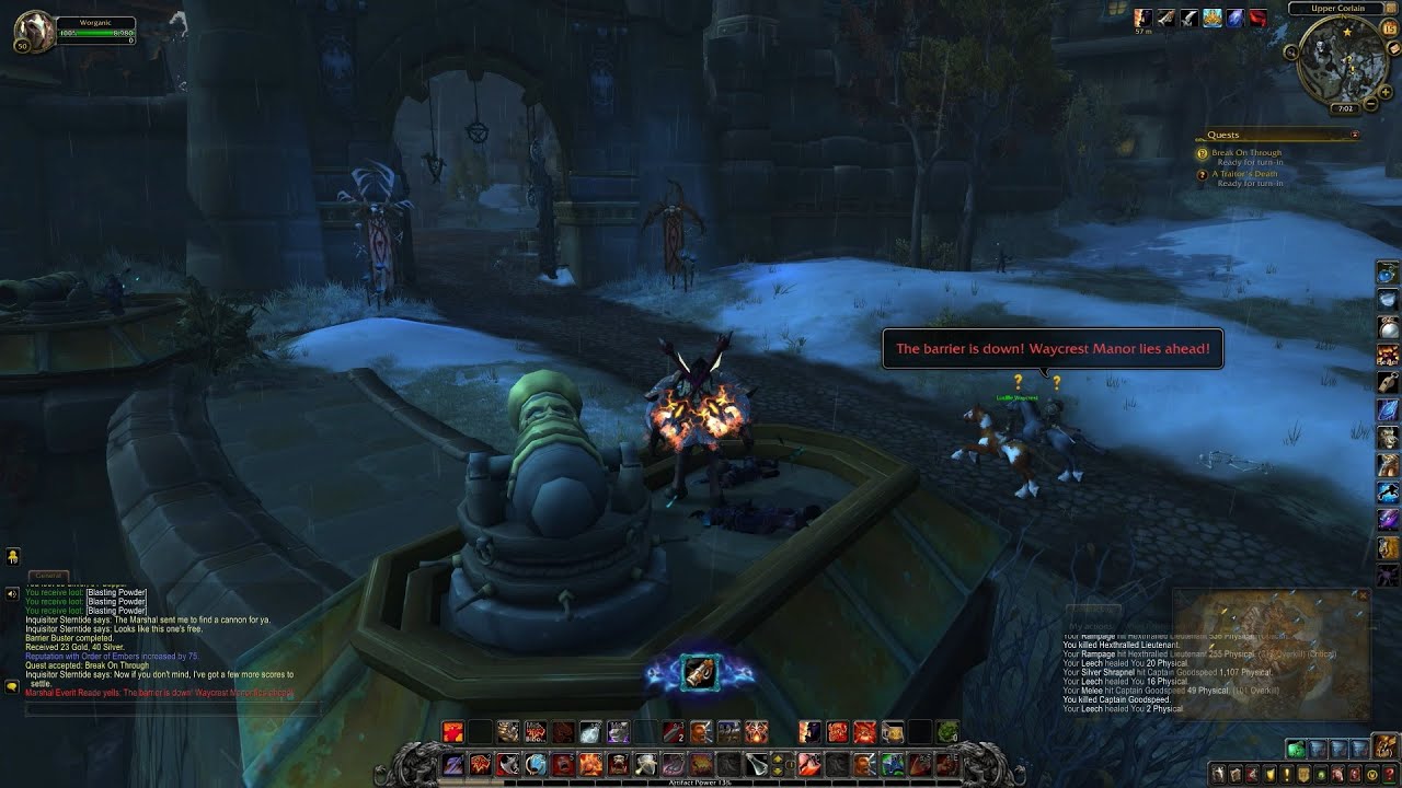 🔵 Battle for Azeroth - Drustvar Part 6, Break on Through (Word of Warcraft) Alliance