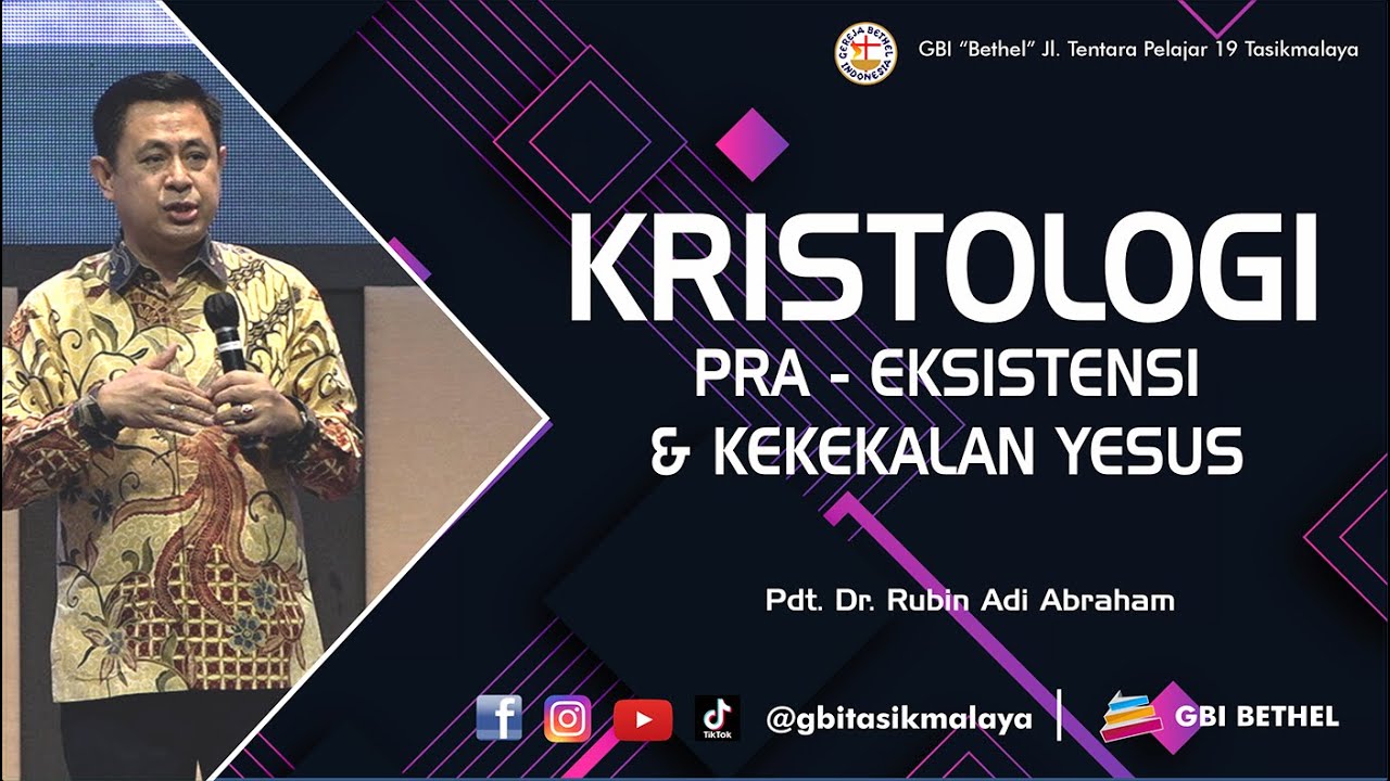 Pdt. Dr. Rubin Adi Abraham - KRISTOLOGI PRA EKSISTENSI DAN KEKEKALAN YESUS