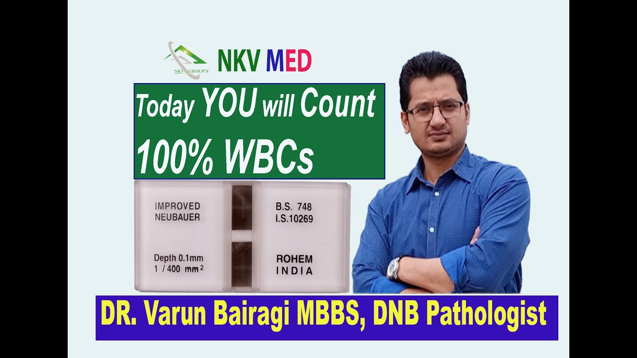 With Pathologist Count WBC/White Blood Cells/Leukocytes/TLC in Neubauer