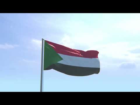 Sudan Flag Waving 