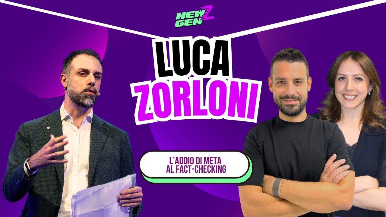 META DICE ADDIO AL FACT-CHECKING, NE PARLIAMO CON LUCA ZORLONI DI WIRED (8 gennaio 2025)