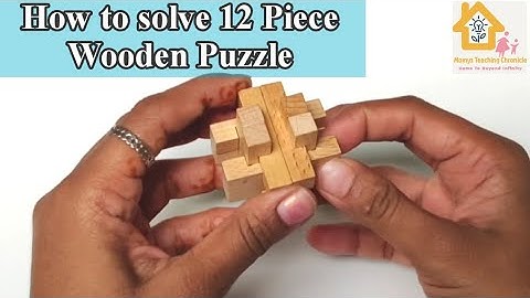 12 piece wooden puzzle | How to solve wooden puzzle | How to dismantle wooden puzzle | MTC