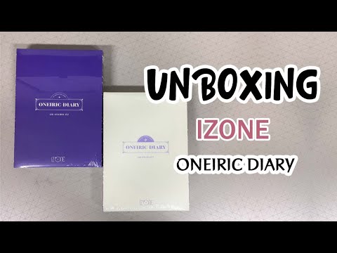 IZONE 3rd mini Album Oneiric Diary full ver Unboxing - YouTube