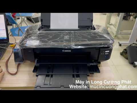 Video Test máy in Canon Ix6870 in văn bản và in ảnh cực nét - youtube