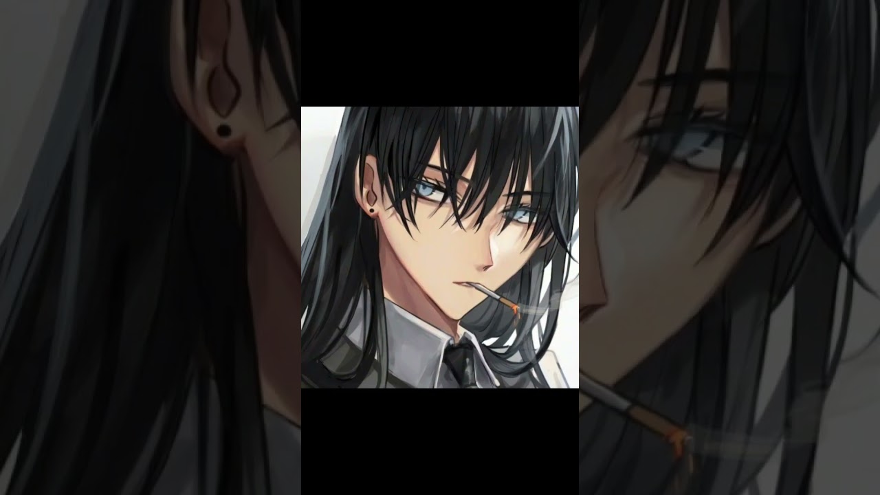 Men with long dark hair like this are Natsu absolute type! My