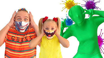 Alice and dad playing learn the rules of etiquette with baby Eva