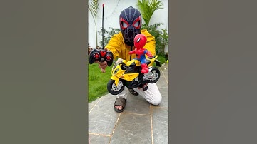 Remote Control Bike Racing Spider-Man unboxing 🚴‍♀️🏎️