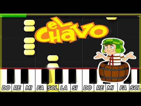 El CHAVO DEL 8 🎹 PIANO FACIL 🎵 Partitura | Notas