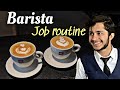 Barista vlogbarista job routine working in one of the famous restaurants in faizan qureshi