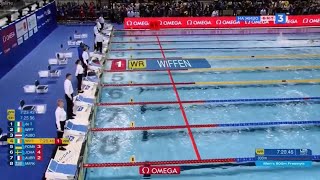 800m Freestyle MEN FINAL | Daniel Wiffen WR 7:20.46| LEN European Swimming Championships 05-10.12.23