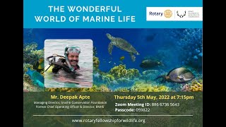 The Wonderful World of Marine Life with Deepak Apte