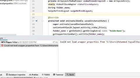 Fix Could not load wrapper properties from C: Users (Android Studio)