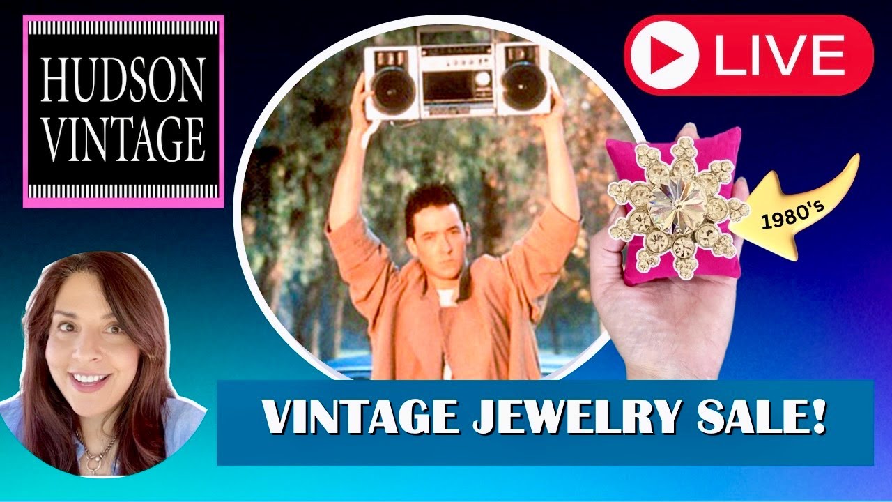 1980's Jewelry Sale! Like Totally Live Shopping From Jewelry Finds Videos!