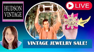 1980's Jewelry Sale! Like Totally Live Shopping From Jewelry Finds Videos!