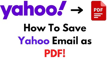 How To Save Yahoo Emails as PDF Files