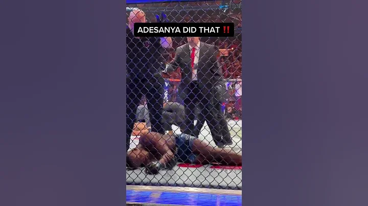 Adesanya did that after knocking out Pereira 👀 #UFC287