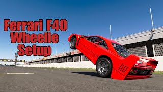 Ferrari f40 wheelie setup | gran turismo sport
