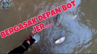 PERTAMA KALI HASIL PADU . MENJARING IKAN DI SUNGAI