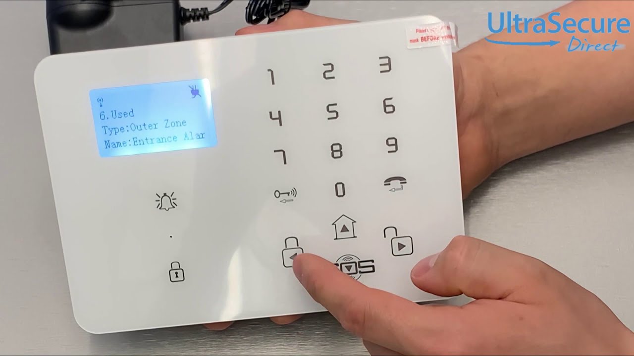 KP9 GSM Alarm Panel  - How to pair a Sensor