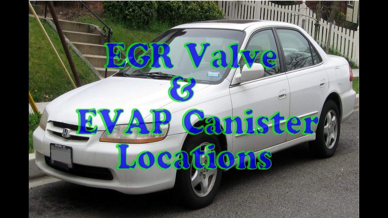 how to find EGR valve & EVAP canister on Honda Accord. YouTube