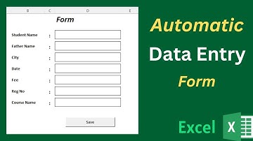 Data Entry Form in Excel without VBA | Data Entry in Excel Like a Software