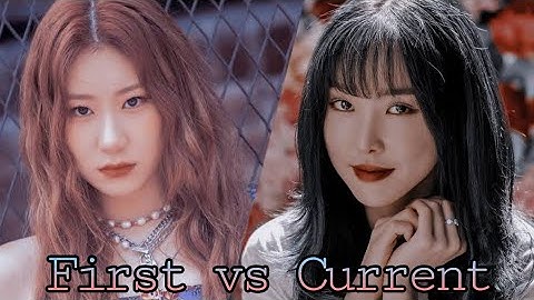 my first bias vs my current bias in each kpop group
