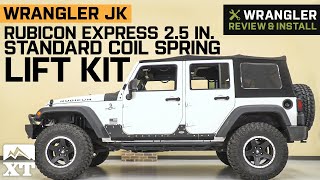 Jeep Wrangler JK 4Door Rubicon Express 2.5 in. Standard Coil Spring Lift Kit Review & Install