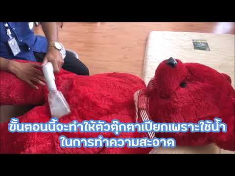 WHCByปุ้ย//วิธีซักตุ๊กตาหมีตัวใหญ่ให้หอมสะอาดขนฟูเหมือนใหม่ด้วยเครื่องDELPHIN