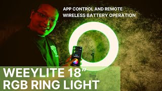 Weeylite 18" RGB Ring Light with app control and remote control - Demo and Review screenshot 5