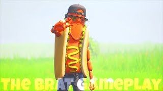 NEW! Sausage Boii skin gameplay..! (The Brat skin Zone Wars) Fortnite Battle Royale