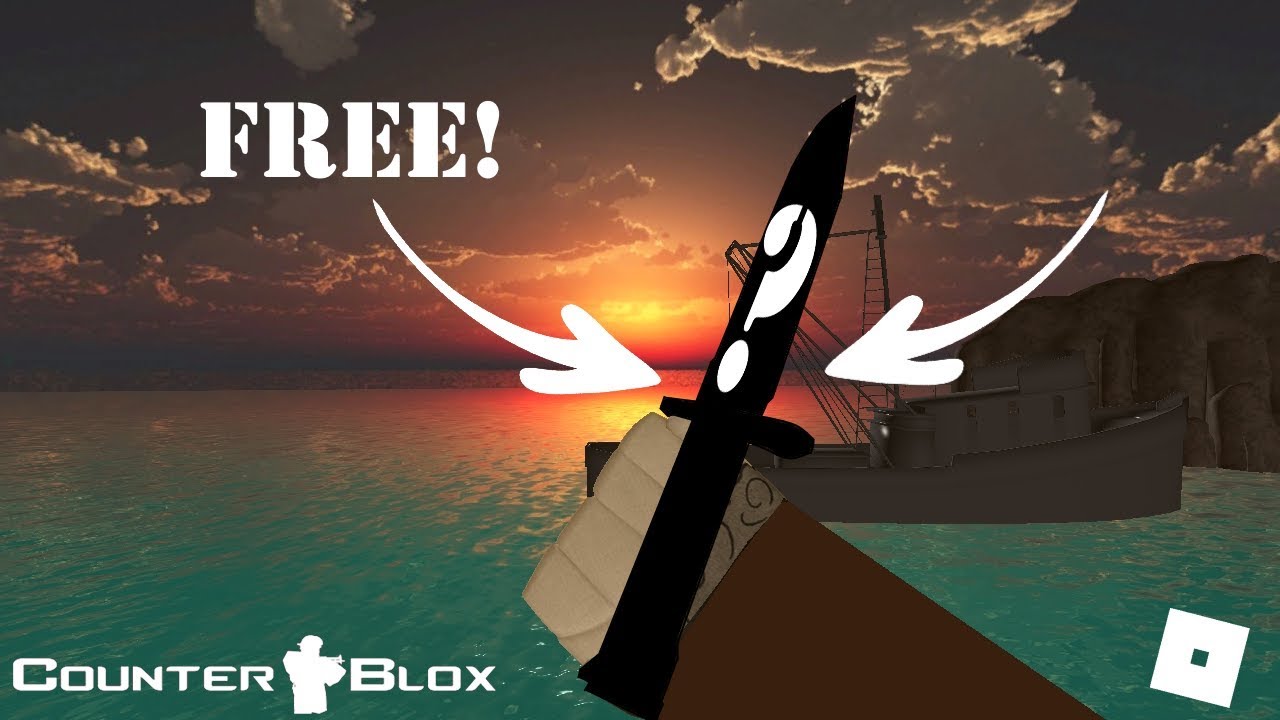 Free Knife In Cb Counter Blox Roblox Youtube - roblox counter blox how to get the secret knife youtube