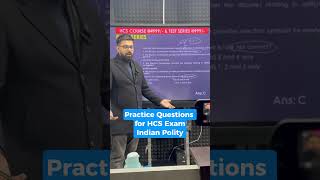 HCS PYQs Analysis | Indian Polity | 8999396000 | HCS Launchpad | Abhinav Sir
