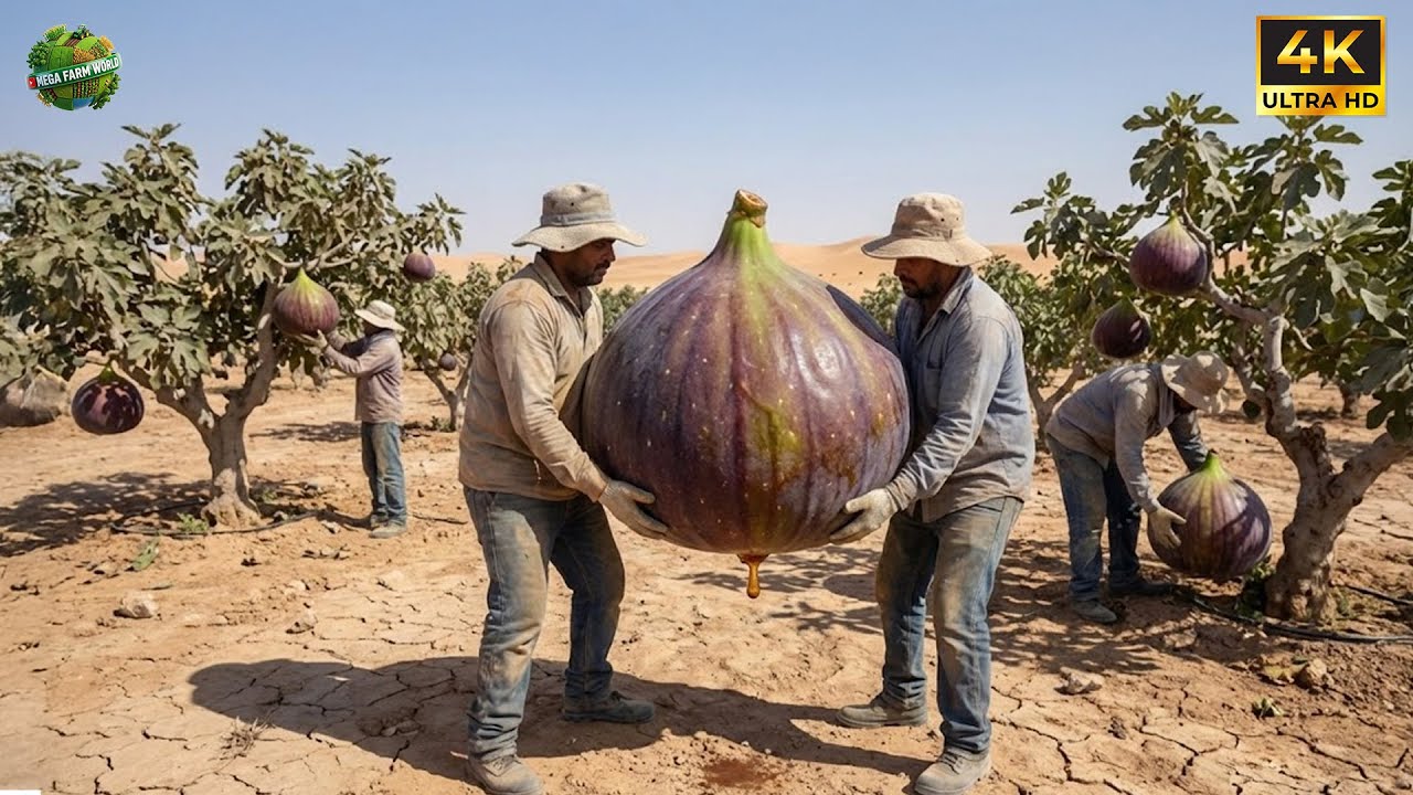 The Desert Fig Miracle – Harvesting Sweet Fruit from Trees Rooted in Cracked Earth