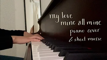 mitski- my love mine all mine piano cover (+sheet music)