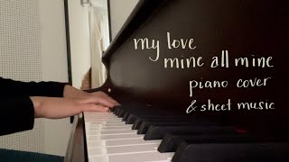 Vignette de la vidéo "mitski- my love mine all mine piano cover (+sheet music)"