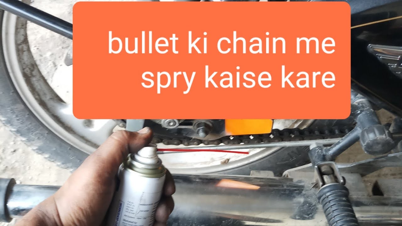 royal enfield chain spray use YouTube