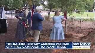 250 trees for 250 years: Raleigh Rotary planting green to celebrate red, white and blue