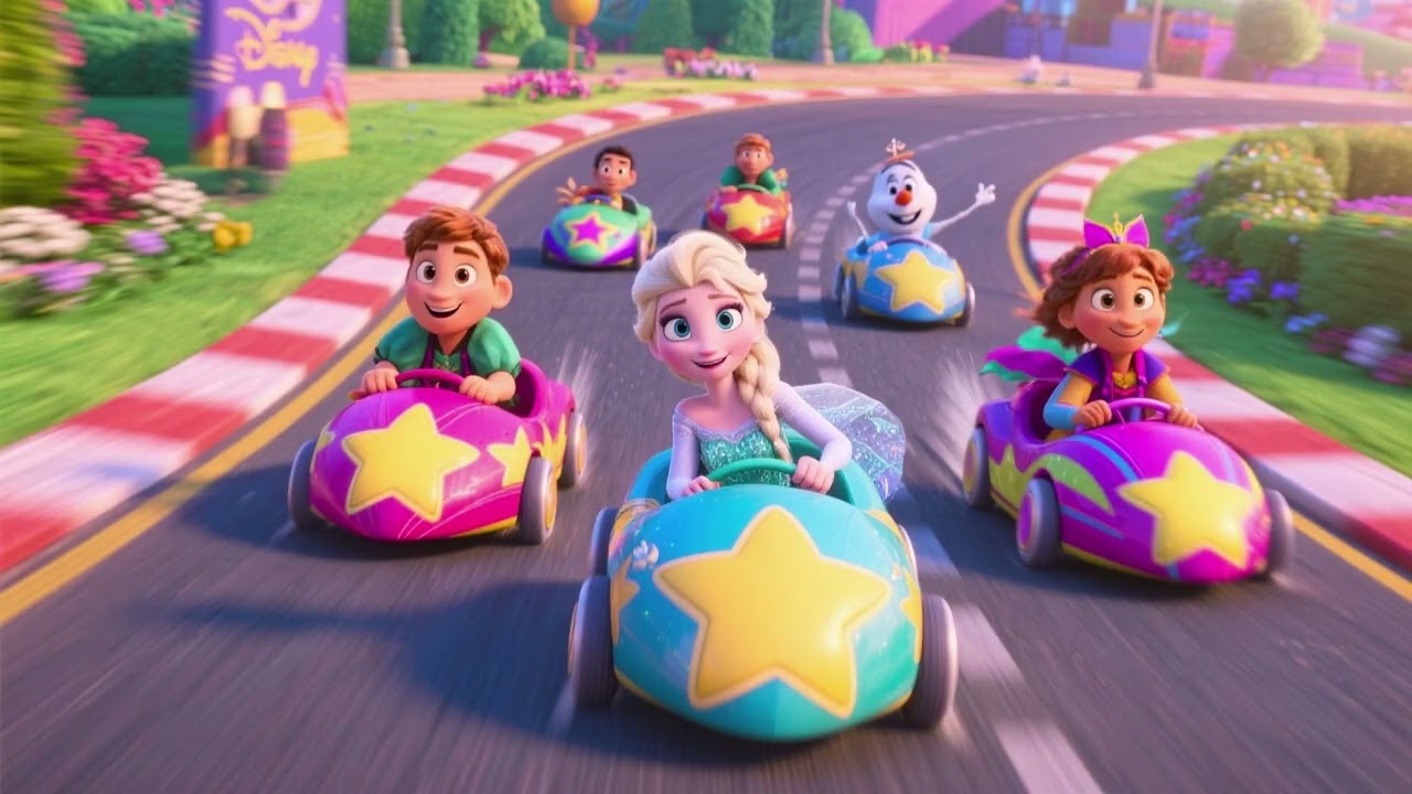 ❄️⭐ Звездная гонка в саду с Эльзой 2 | Зачарованное зимнее приключение