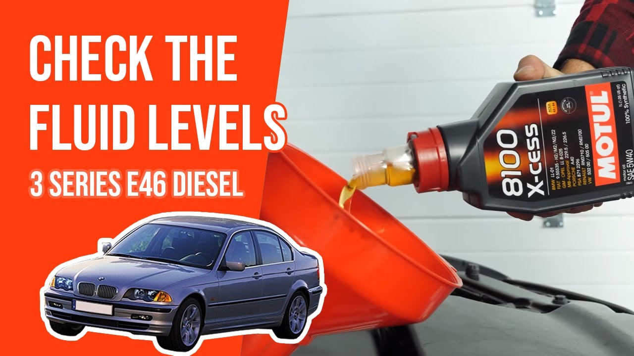 How to check the fluid levels BMW 320d E46 📏 YouTube