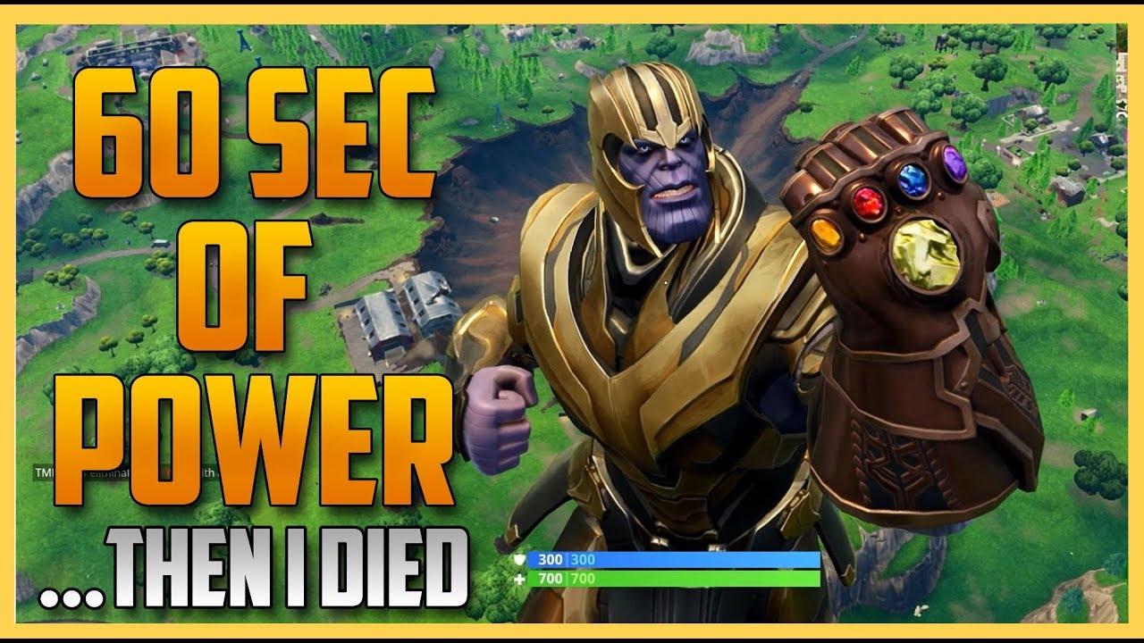 i became thanos in fortnite then i died infinity gauntlet mode swiftor - thanos coming back to fortnite