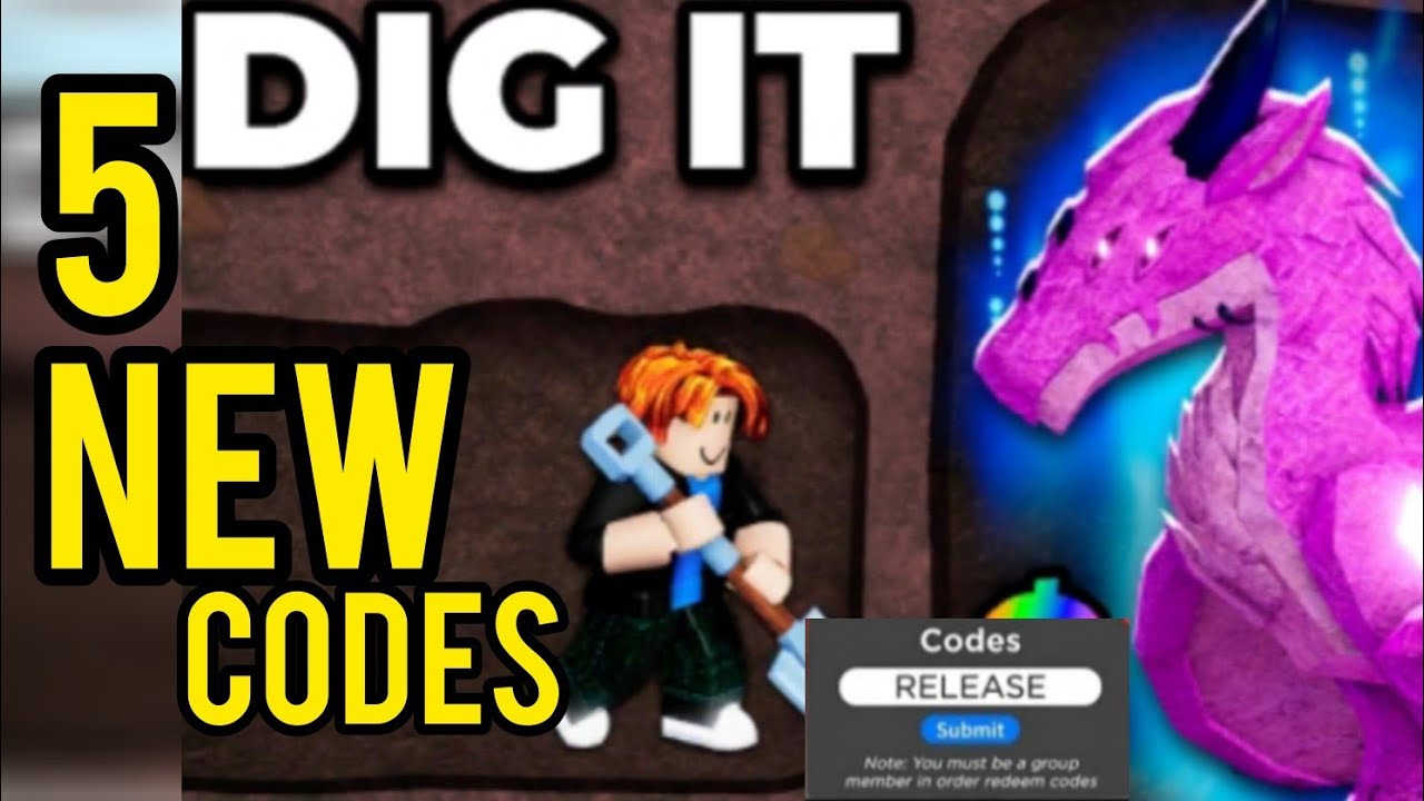 🚨 NEW DIG IT Codes 2025 | Free Rewards & Items September Update - YouTube